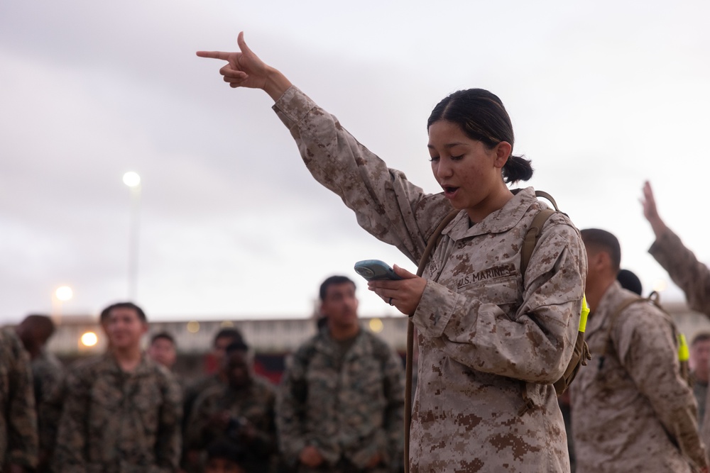 CLB 4 Conducts Battalion MCMAP PT