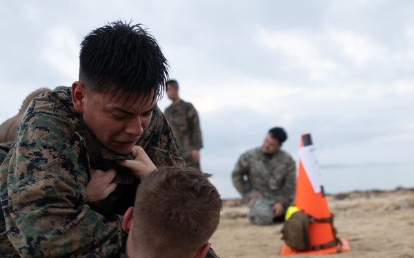 CLB 4 Conducts Battalion MCMAP PT