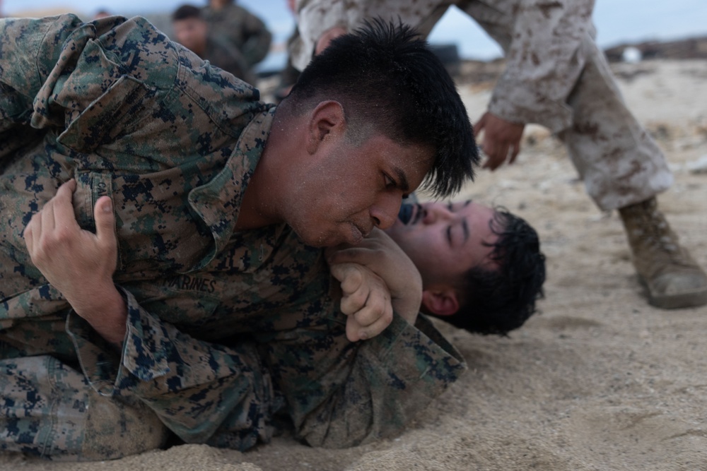 CLB 4 Conducts Battalion MCMAP PT