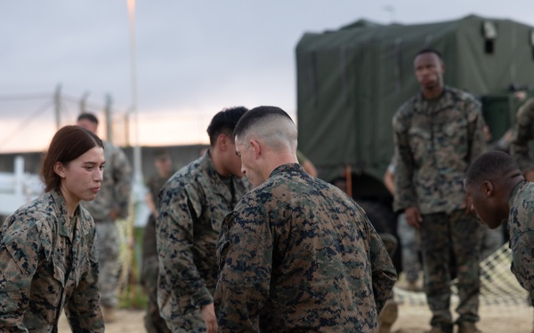 CLB 4 Conducts Battalion MCMAP PT