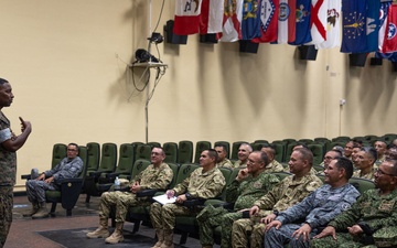 PISAJ 21 Participants and Colombian Armed Forces Sergeants Major Academy Students visit MCRD Parris Island