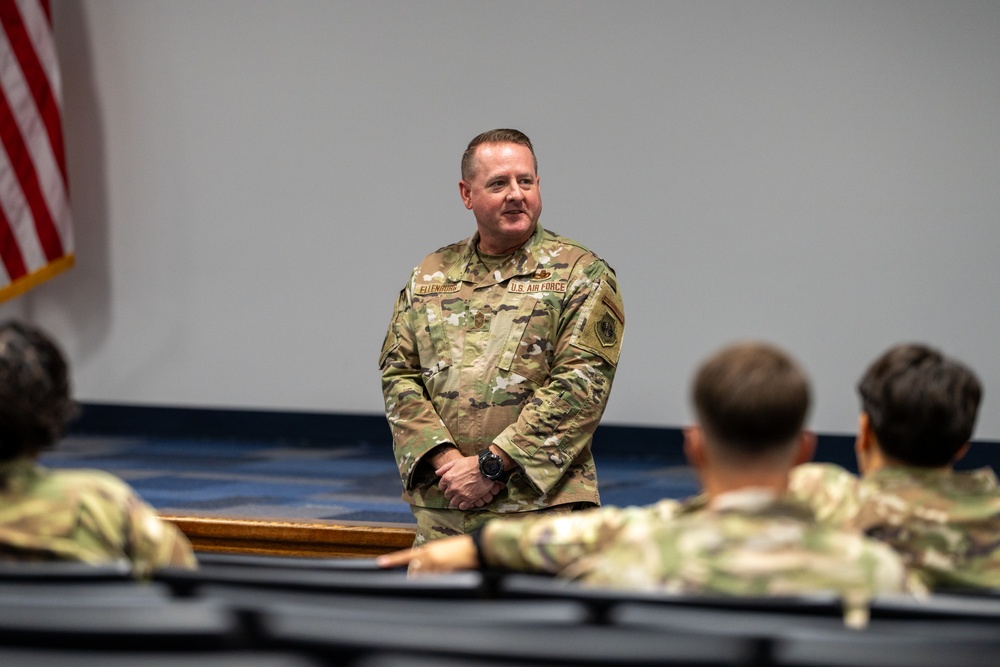 Barnes Center commander speaks to NCOs at Robert D. Gaylor NCO Academy
