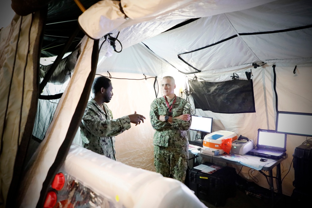 NMRC Hosts New Naval Medical Forces Pacific Commander