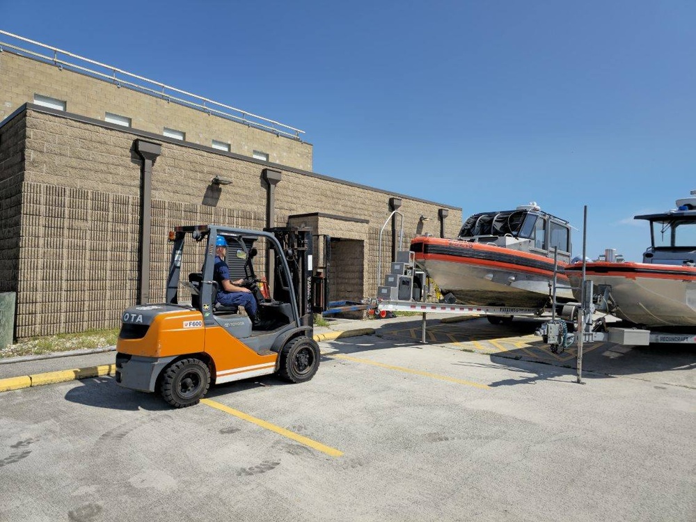 Coast Guard crews prepare for Hurricane Erin