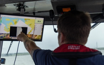 U.S. Army Corps of Engineers deploys sonar-equipped survey vessel in support of incident response following vessel explosion in Baltimore Harbor