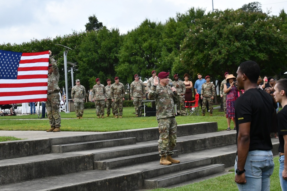 More than 60 future Soldiers take enlistment oath at U.S. Army Special Operations Museum