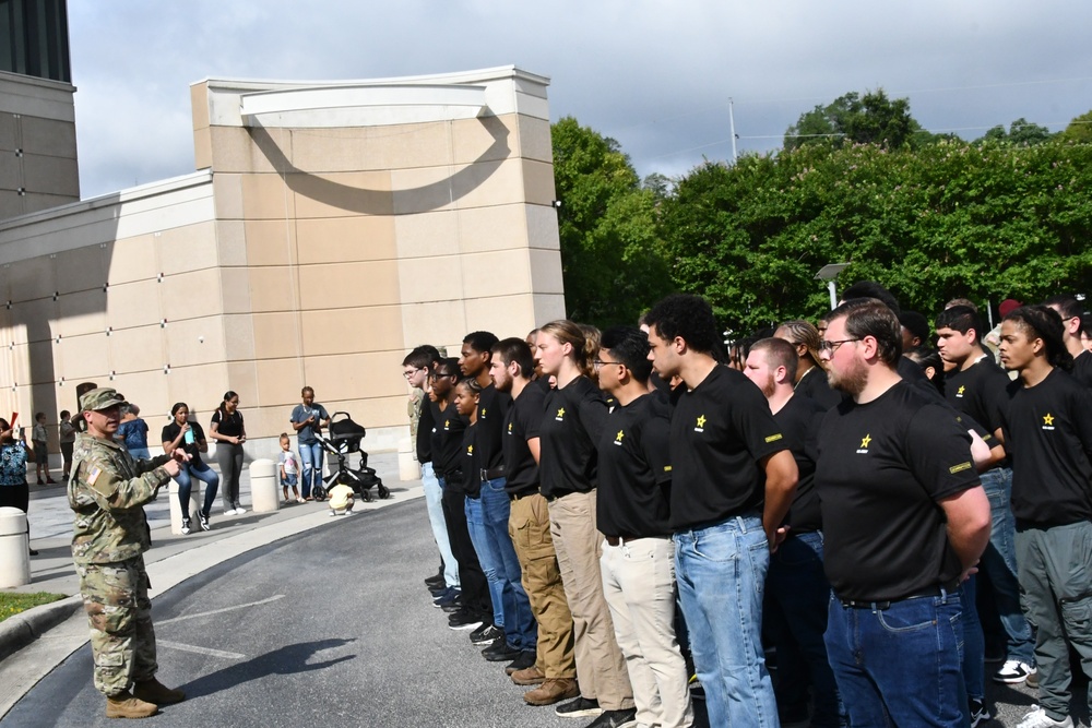 More than 60 future Soldiers take enlistment oath at U.S. Army Special Operations Museum