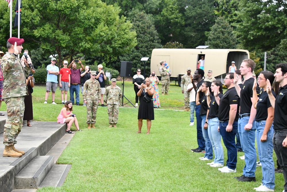 More than 60 future Soldiers take enlistment oath at U.S. Army Special Operations Museum