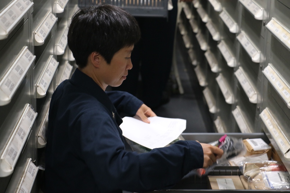 Mustin conducts routine operations