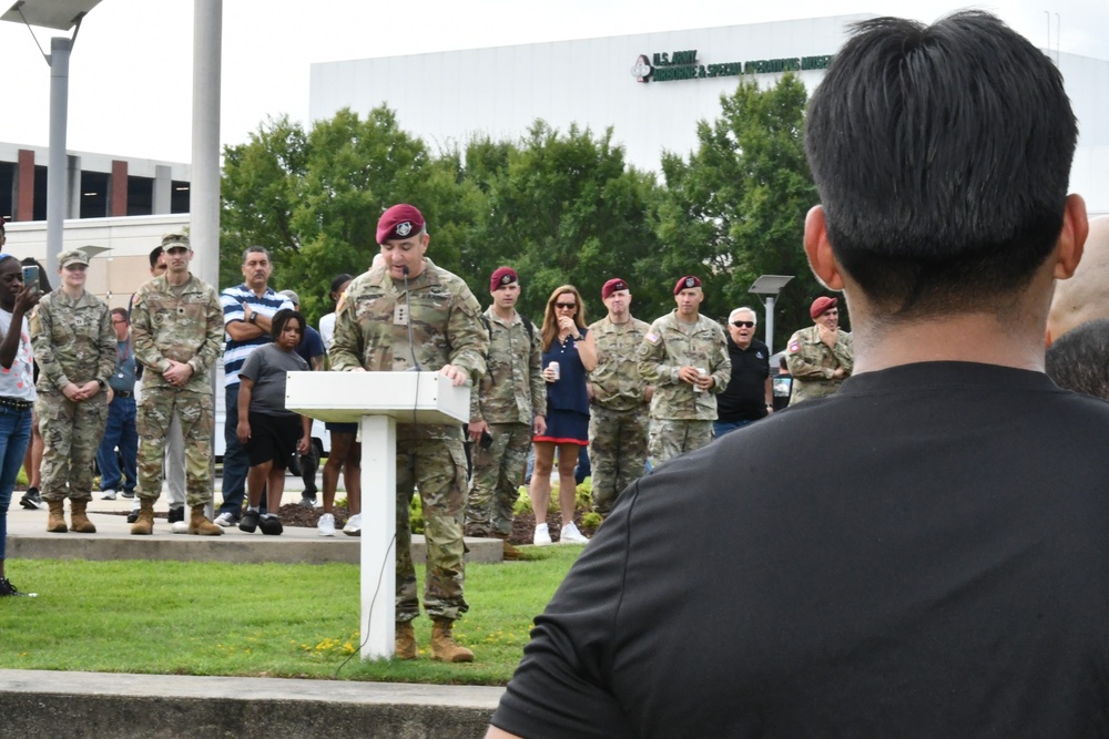 More than 60 future Soldiers take enlistment oath at U.S. Army Special Operations Museum