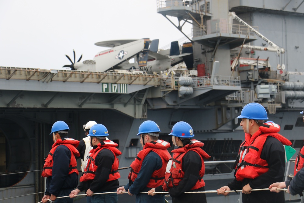 Mustin conducts routine operations