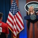 Washington National's center fielder Jacob Young visits the Pentagon