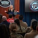 Washington National's center fielder Jacob Young visits the Pentagon