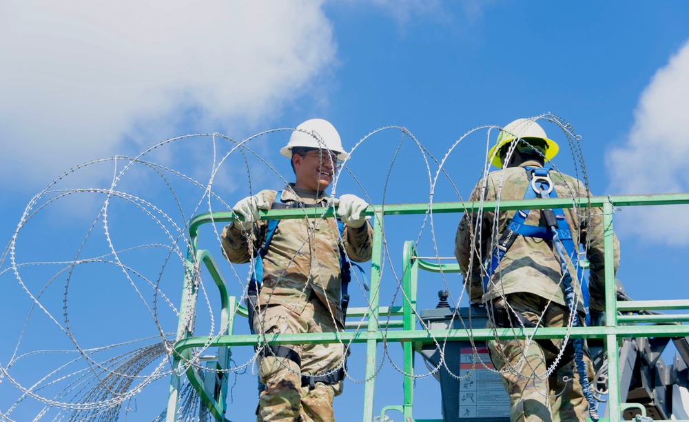 Operation Lone Star - Concertina Wire Installation