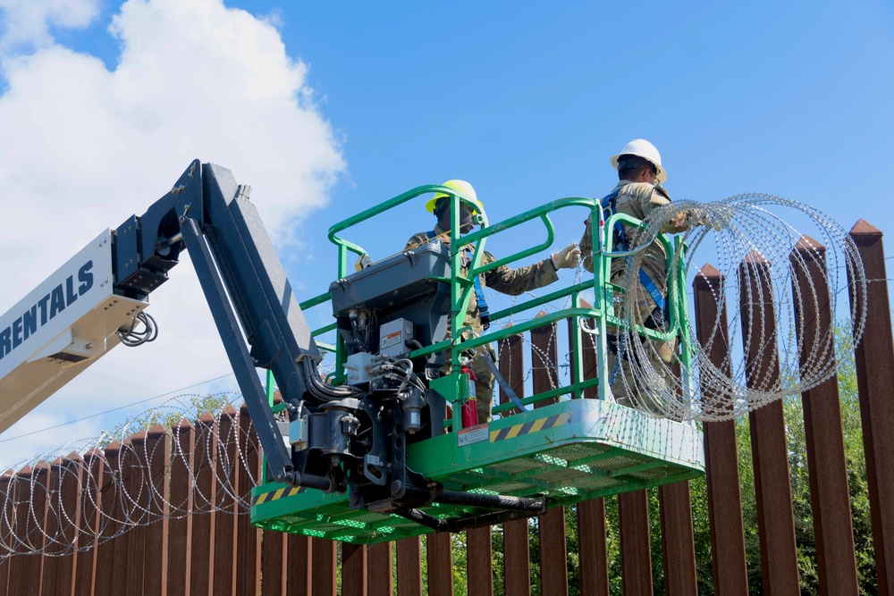 Operation Lone Star - Concertina Wire Installation