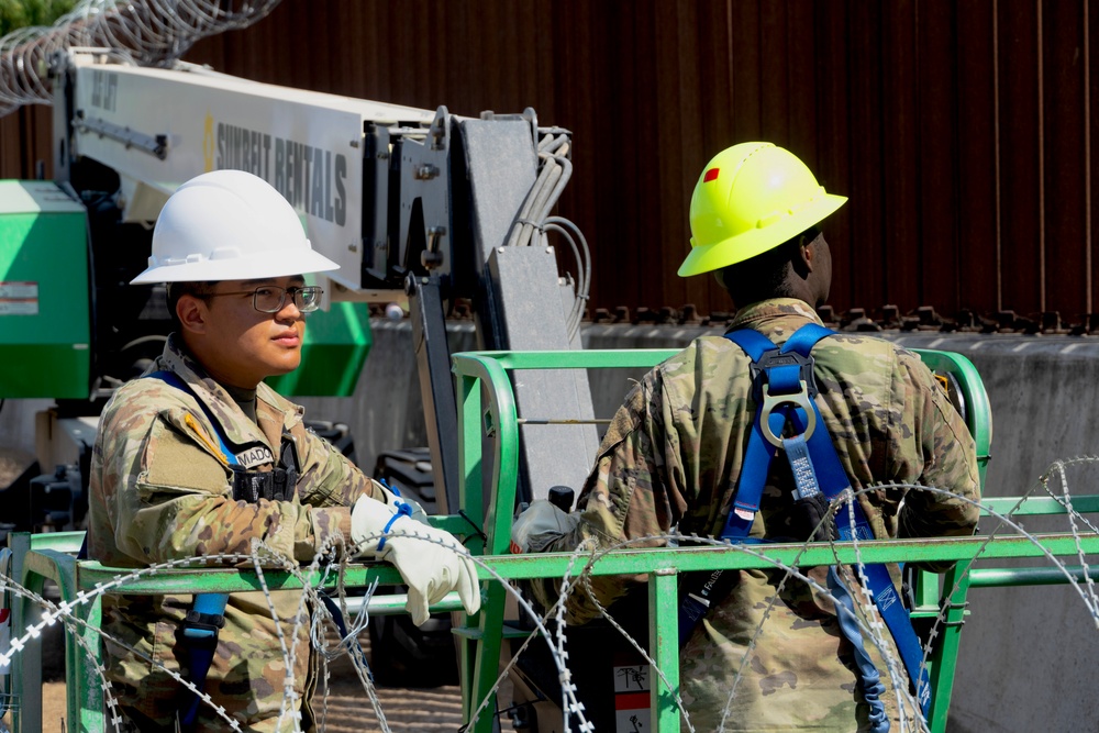 Operation Lone Star - Concertina Wire Installation