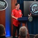 Washington National's center fielder Jacob Young visits the Pentagon