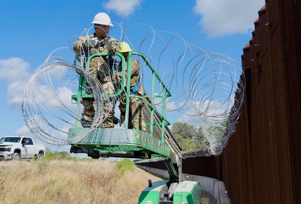 Operation Lone Star - Concertina Wire Installation