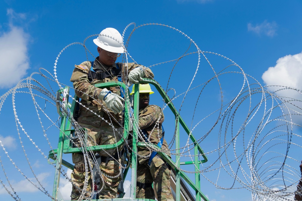 Operation Lone Star - Concertina Wire Installation