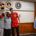 Washington National's center fielder Jacob Young visits the Pentagon