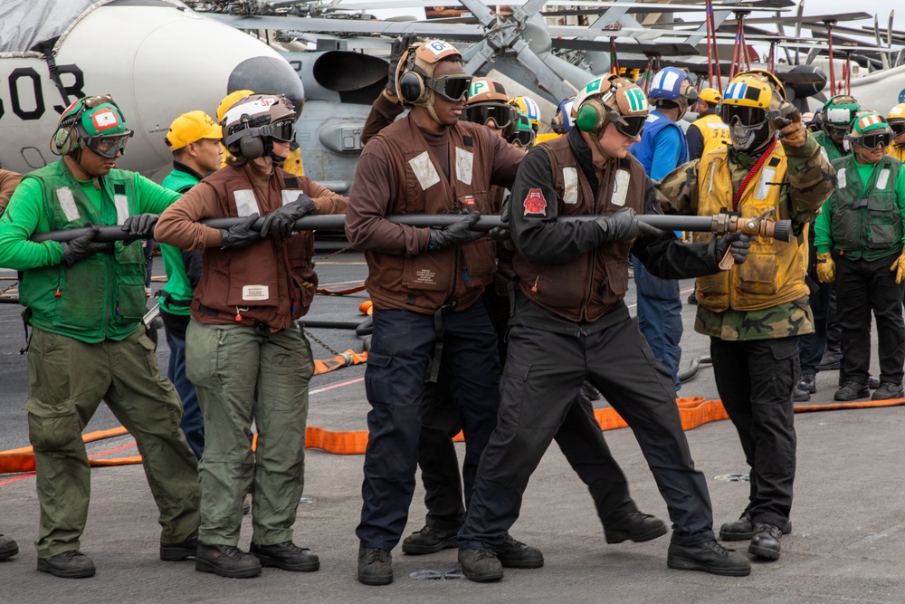 Abraham Lincoln conducts routine operations