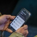 Command Sgt. Maj. Jonathan Reffeor browses the My Army Post app
