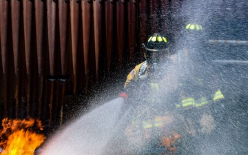 Travis AFB firefighters perform live-fire training