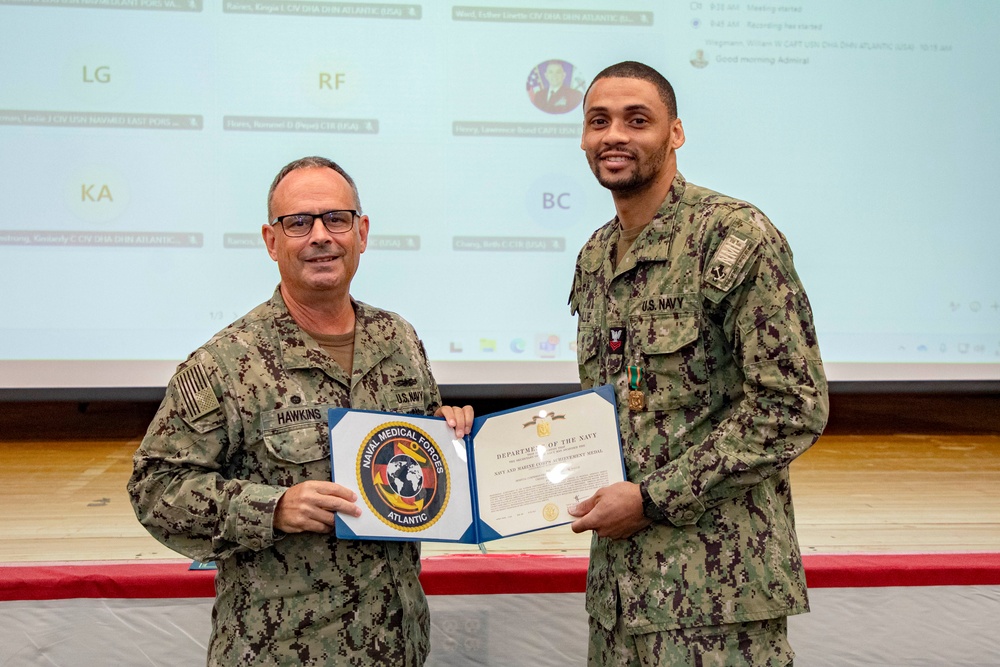 Naval Medical Forces Atlantic Hosts August Monthly Joint All Hands Call