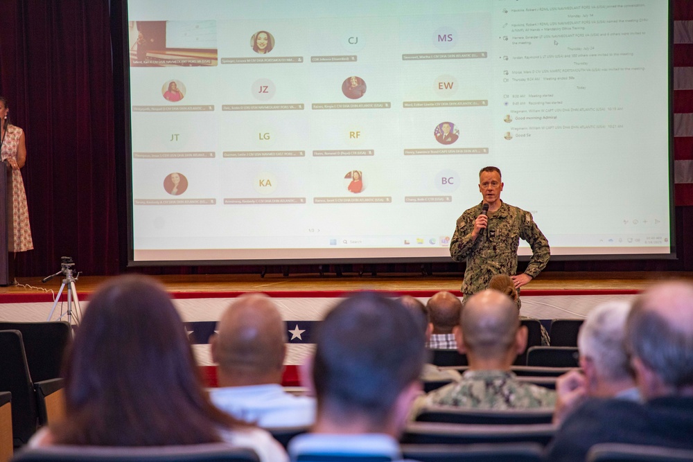 Naval Medical Forces Atlantic Hosts August Monthly Joint All Hands Call