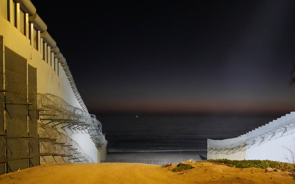 CBP Commissioner Rodney S. Scott tours the U.S. – Mexico border wall near San Diego