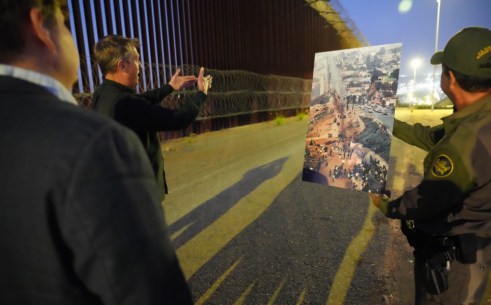 CBP Commissioner Rodney S. Scott tours the U.S. – Mexico border wall near San Diego