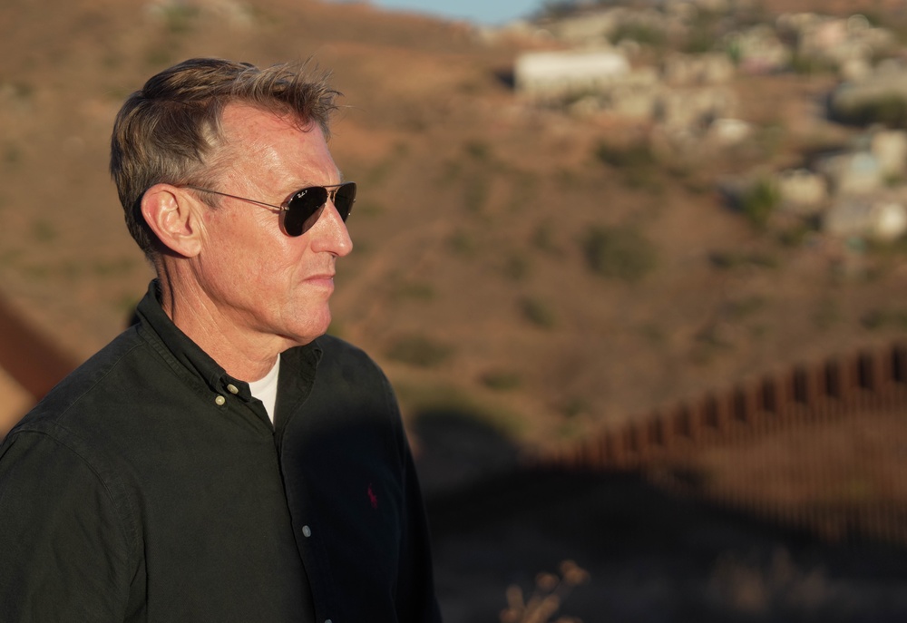 CBP Commissioner Rodney S. Scott tours the U.S. – Mexico border wall near San Diego