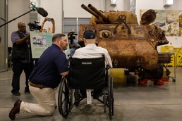WWII Marine Corps Veteran reunited with Sherman tank