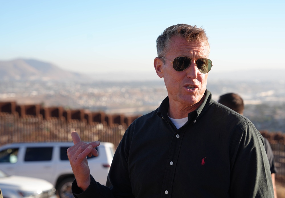 CBP Commissioner Rodney S. Scott tours the U.S. – Mexico border wall near San Diego