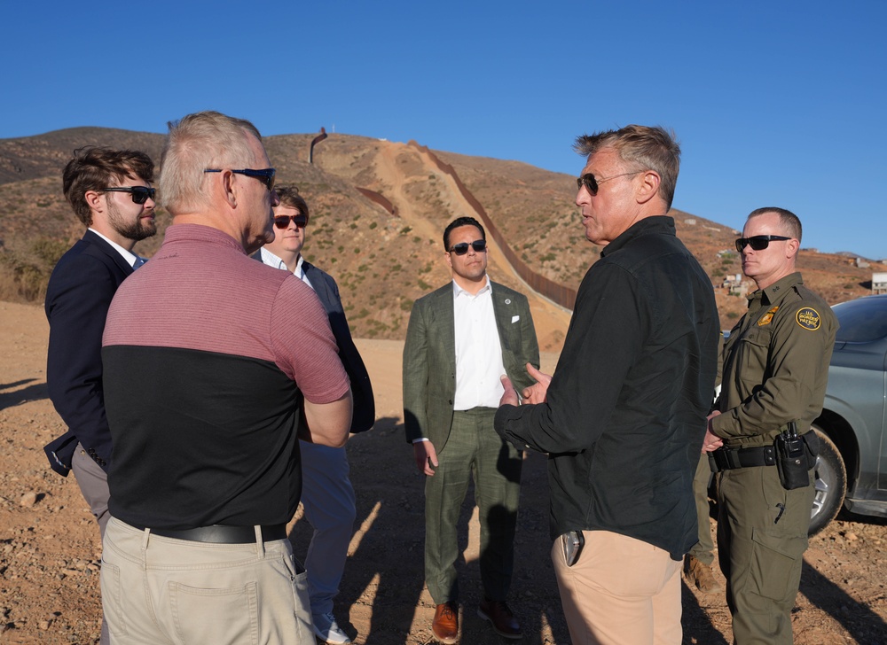 CBP Commissioner Rodney S. Scott tours the U.S. – Mexico border wall near San Diego