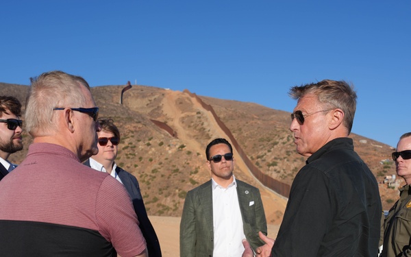 CBP Commissioner Rodney S. Scott tours the U.S. – Mexico border wall near San Diego