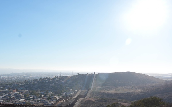 CBP Commissioner Rodney S. Scott tours the U.S. – Mexico border wall near San Diego
