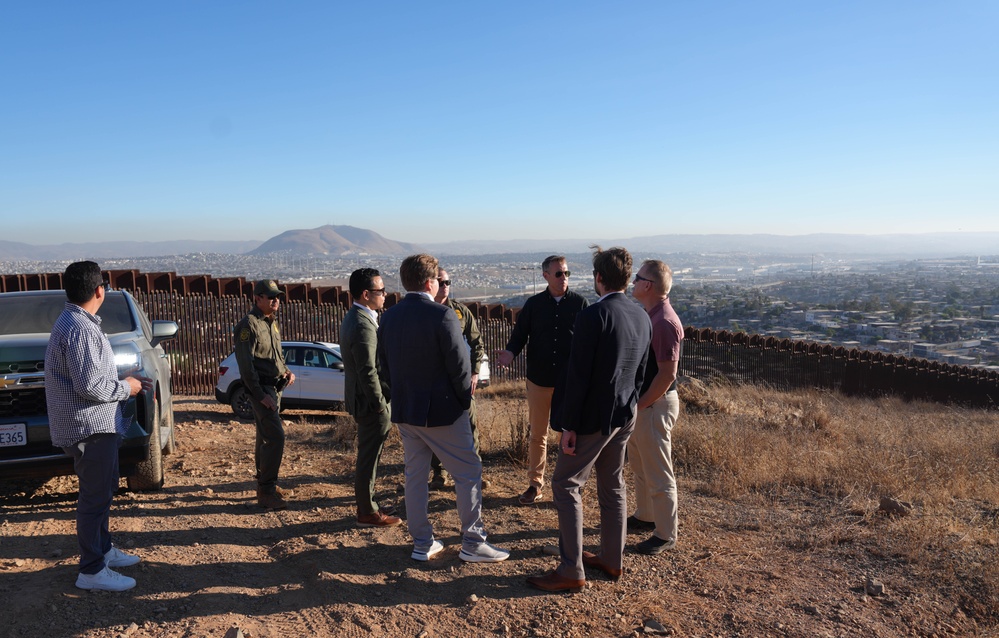 CBP Commissioner Rodney S. Scott tours the U.S. – Mexico border wall near San Diego