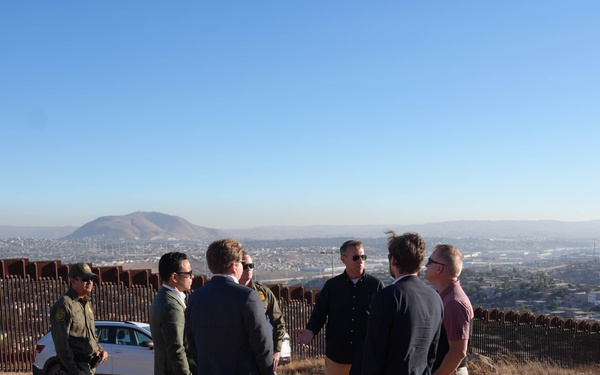 CBP Commissioner Rodney S. Scott tours the U.S. – Mexico border wall near San Diego