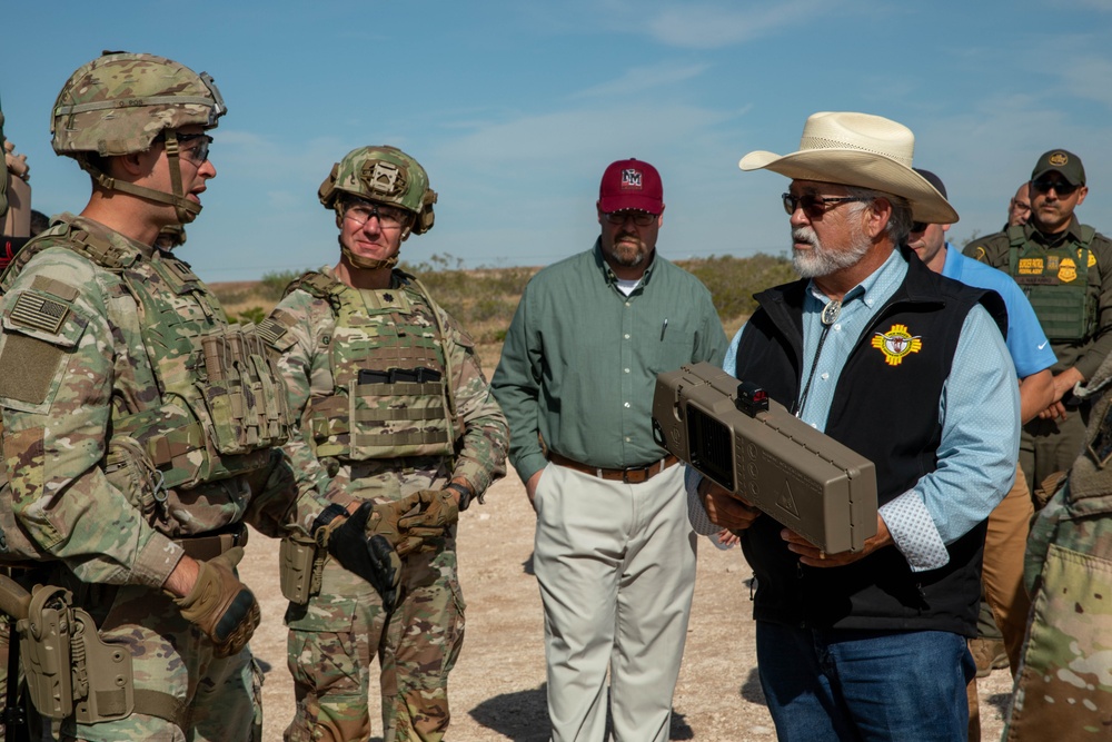 New Mexico Senators visit JTF-SB Soldiers at the southern border
