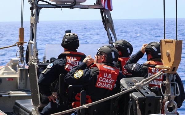 Coast Guard Cutter Forward small boat crews conduct at-sea training