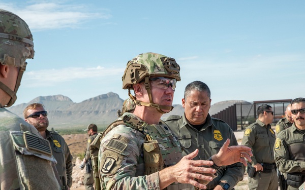 New Mexico Senators visit JTF-SB Soldiers at the southern border