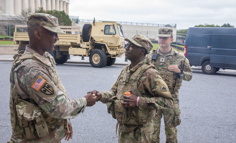 D.C. Guard Care Team Checks In on Troops
