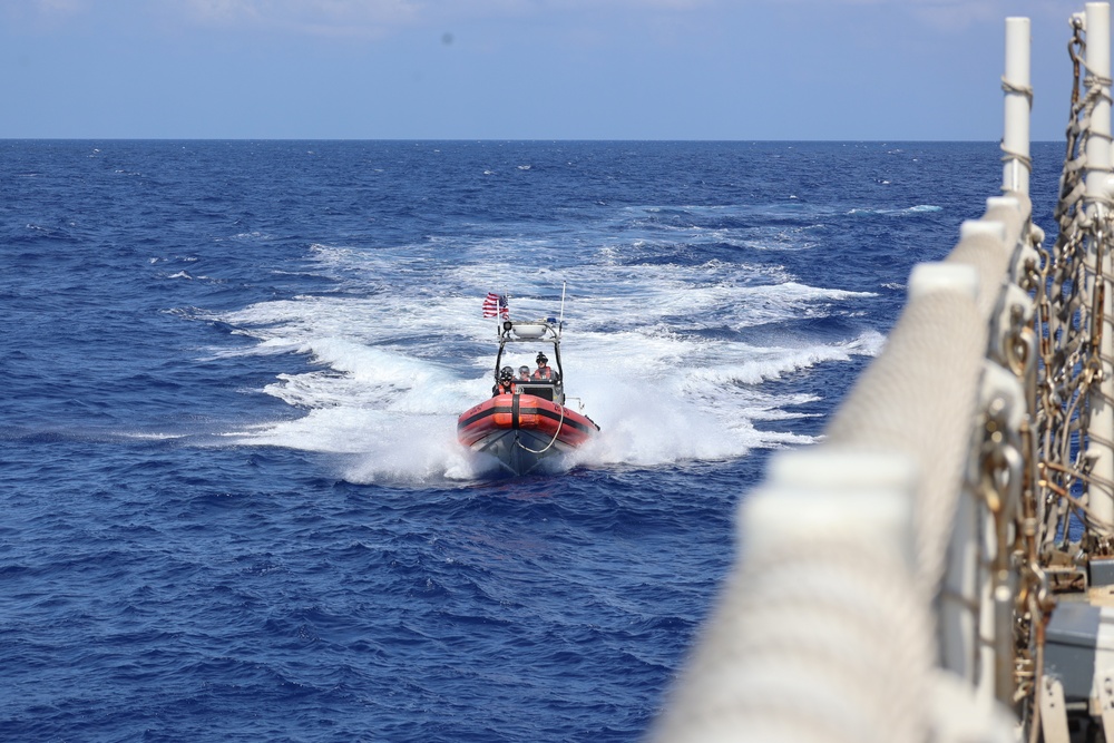Coast Guard Cutter Forward small boat crews conduct at-sea training