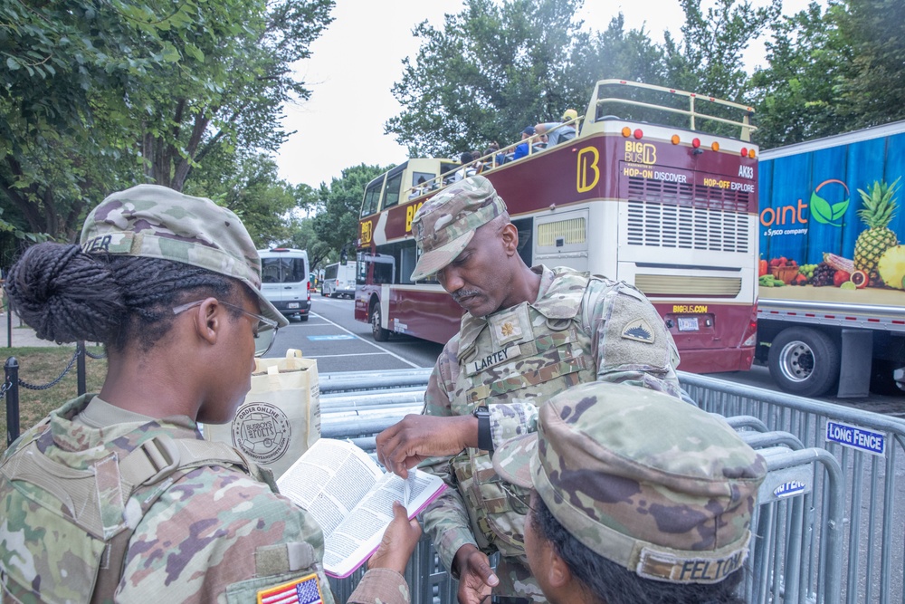 D.C. Guard Care Team Checks In on Troops