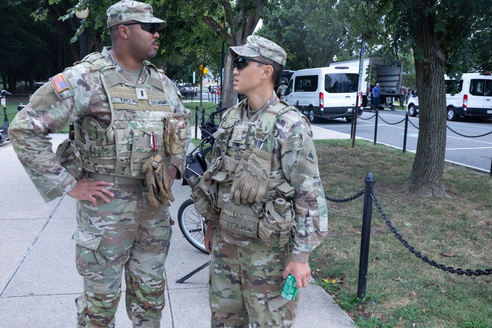 D.C. Guard Care Team Checks In on Troops