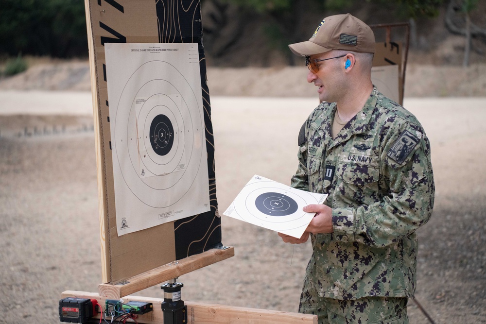 NPS Student Earns Spot on U.S. Navy Pistol Team