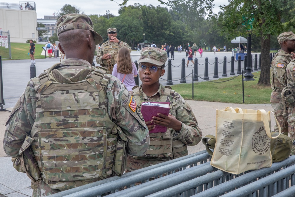 D.C. Guard Care Team Checks In on Troops