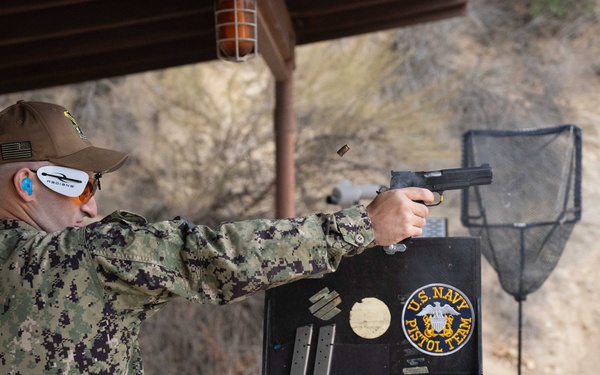 NPS Student Earns Spot on U.S. Navy Pistol Team