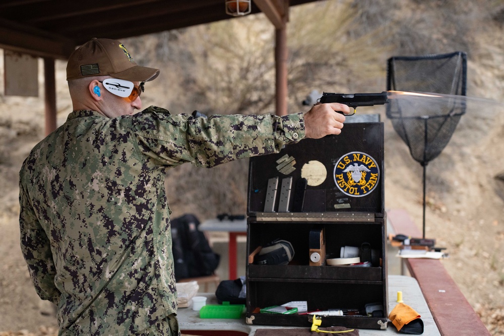 NPS Student Earns Spot on U.S. Navy Pistol Team